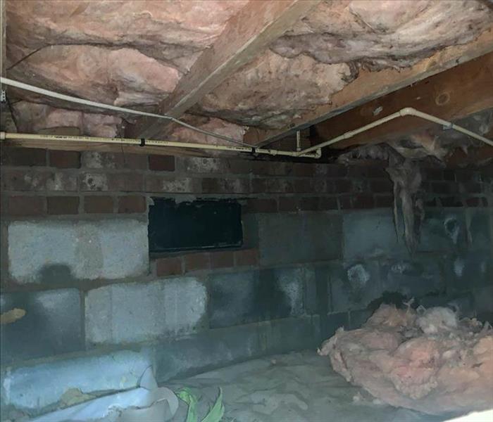 Crawl Space after roof leak